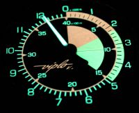 V10 skydiver altimeter - night dial